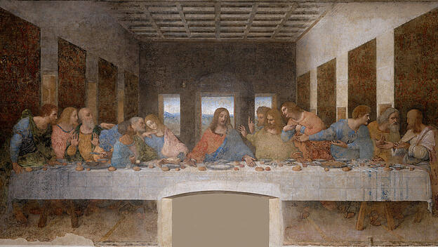 Gemälde: " Das letzte Abendmahl", Leonardo da Vinci (1494–1498)