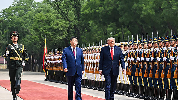 Chinas Staatschef Xi Jinping und US-Präsident Donald Trump