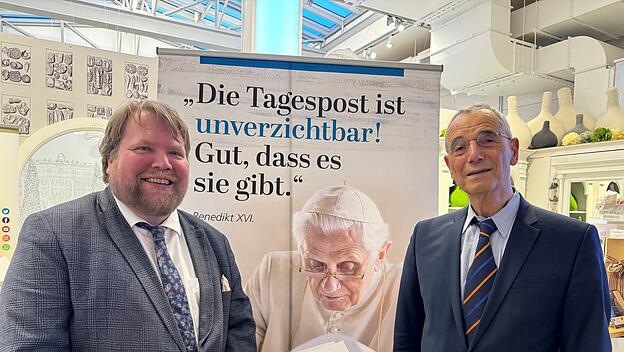„Tagespost“-Journalist Sebastian Sasse und der Historiker Michael Wolfssohn