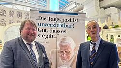 „Tagespost“-Journalist Sebastian Sasse und der Historiker Michael Wolfssohn