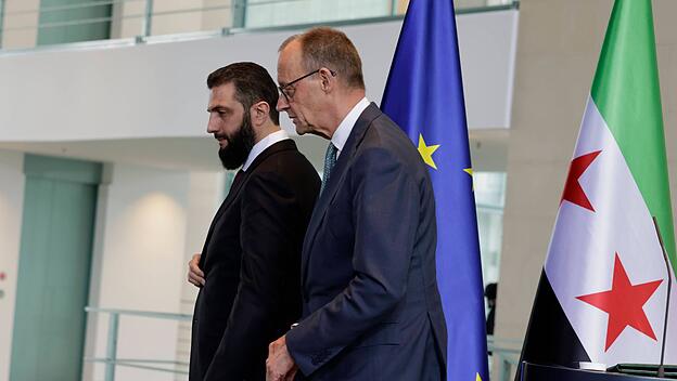 Friedrich Merz und Ahmed al-Sharaa