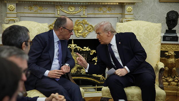 Treffen zwischen Friedrich Merz und Donald Trump im Oval Office