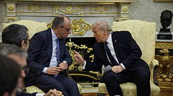 Treffen zwischen Friedrich Merz und Donald Trump im Oval Office