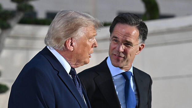 Donald Trump und Mark Rutte