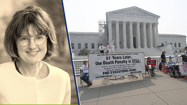 Demonstration gegen die Todesstrafe vor dem US-Supreme-Court