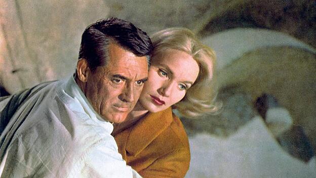 Cary Grant & Eva Marie Saint Characters: Roger O. Thornhill & Eve Kendall Film: North By Northwest (USA 1959) Director: