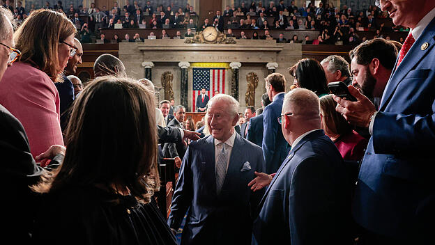 König Charles im US-Kongress