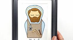 Ein Heiligenbild des heiligen Josef