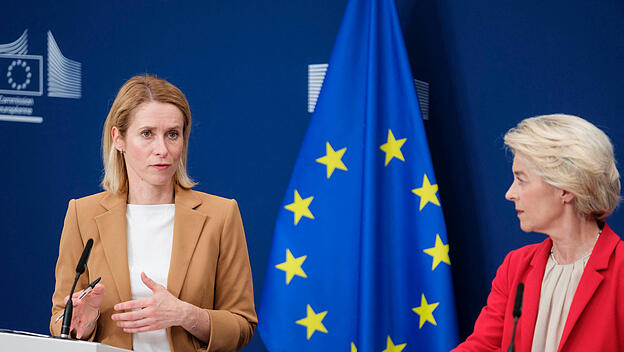 EU-Außenbeauftragte Kaja Kallas (links) und EU-Kommissionschefin Ursula von der Leyen