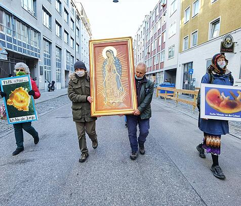 Demonstration vor Abtreibungsklinik