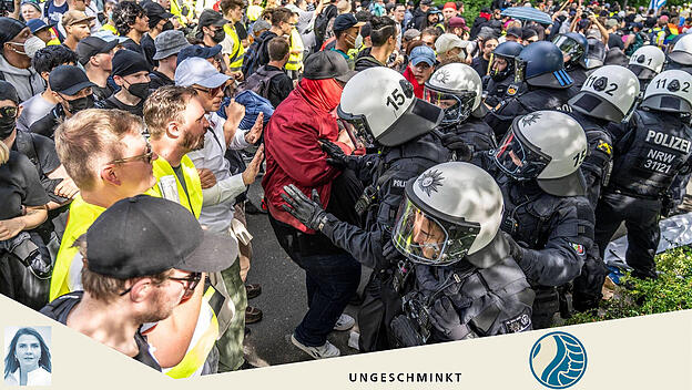 Ausschreitungen im Vorfeld des AFD Parteitags in Essen
