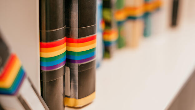 Bücher Regenbogenflagge