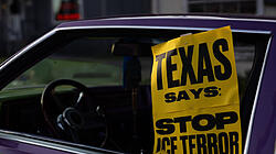 Demonstration in Texas gegen die Einwanderungs- und Zollbehörde ICE