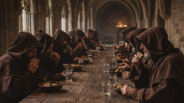 Mönche in der Fastenzeit