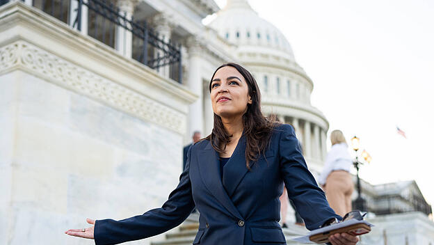 Die US-Kongressabgeordnete Alexandria Ocasio-Cortez
