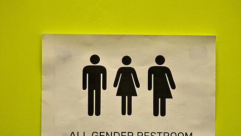 Klo für Männer, Frauen und Transgender