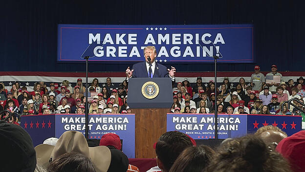 U.S. President Trump at campaign rally