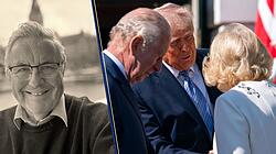 Donald Trump mit dem britischen Königspaar Charles und Camilla