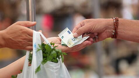 Verkauf am Viktualienmarkt