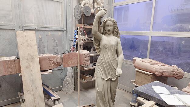 Statue im Atelier E. Geisendörfer