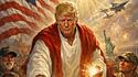 Donald Trump als Jesus