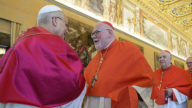 Papst Leo und Kardinal Marx