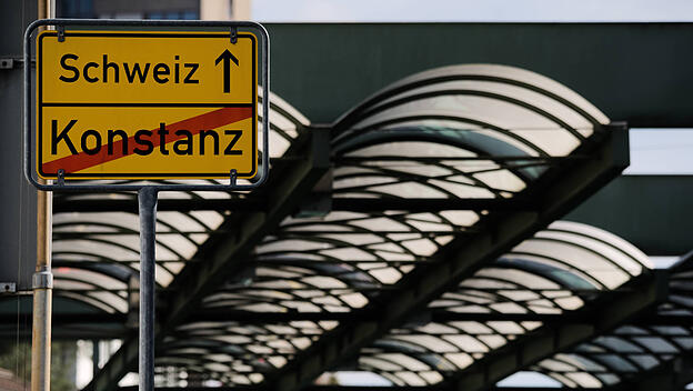 Schweizer Grenze bei Konstanz