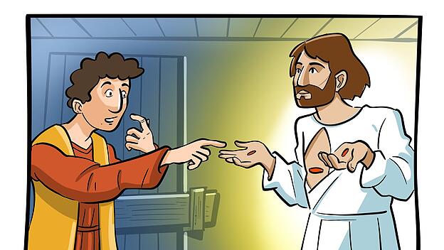Jesus zeigt Thomas seine Wunden