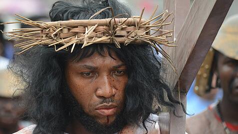 Kreuzwegdarstellung in Nigeria