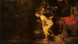 Rembrandt malte seine berühmte „Susanna im Bade“ 1647. Das Bild gehört zu den Schätzen der Berliner Gemäldegalerie.