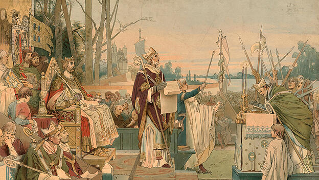 Das Wormser Konkordat, 1122, war ein Kompromissabkommen zwischen Kaiser Heinrich V. und Papst Calixt II., das den langjä