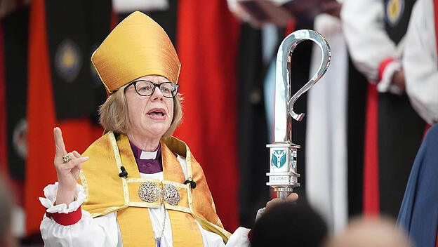 Die neue anglikanische Erzbischöfin von Canterbury, Sarah Mullally