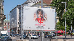 Werbeplakat der Freien Republik Wiener Festwochen