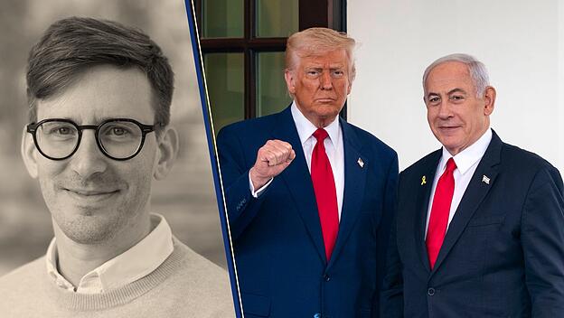 Redakteur Sebastian Ostritsch, Donald Trump, Benjamin Netanjahu