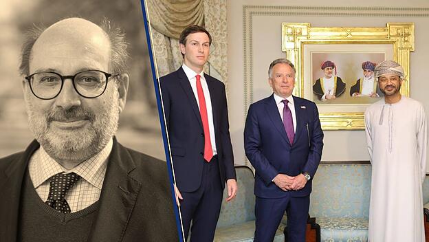 US-Delegation mit dem Außenminister Omans