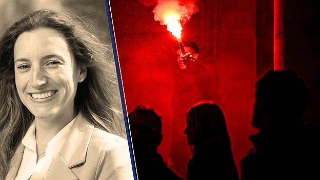 Chefredakteurin Franziska Harter, Protest in Frankreich