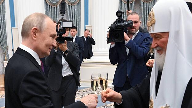 Präsident Wladimir Putin und Patriarch Kyrill
