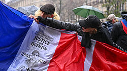 Demonstration anlässlich des Tods von Quentin D.